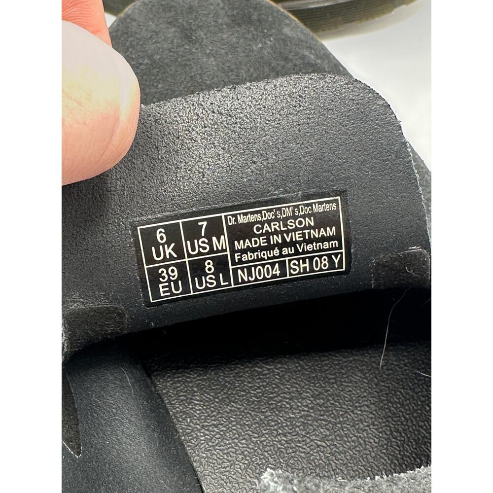 DR MARTENS Carlson Suede Mules Black Sz US 8 $148 - Picture 9 of 9